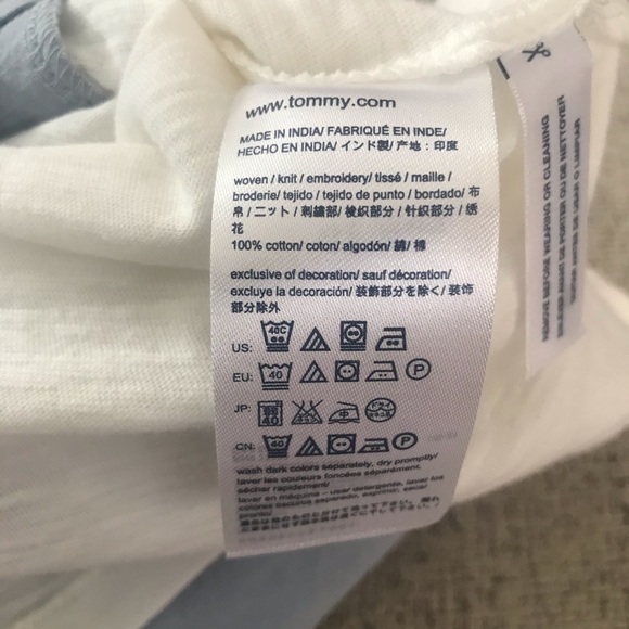 Tommy Hilfiger Cotton top blue sleeveless top size S - Picture 10 of 11